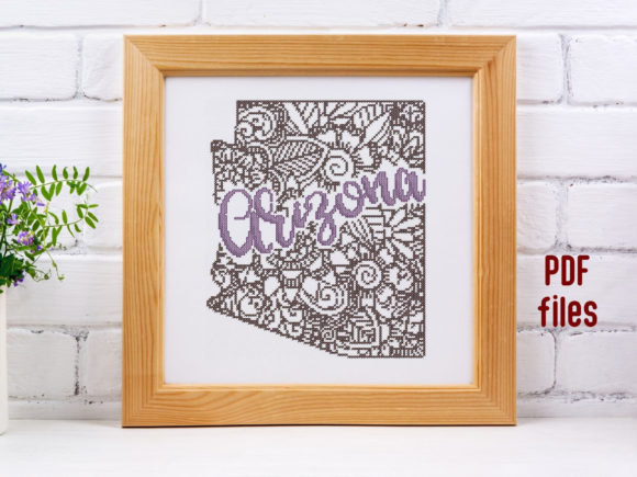 Az State Cross Stitch Pattern