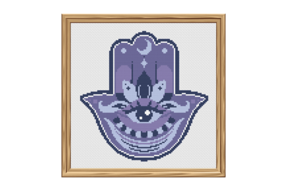 Cleanse Your Negative Energy with the Hamsa Hand Cross Stitch Pattern
