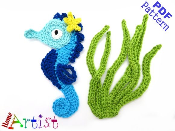 Cute Seahorse Plants Crochet Pattern