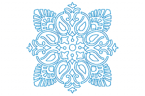 Damask Redwork: A Timeless Embroidery Design for Modern Graphic Design