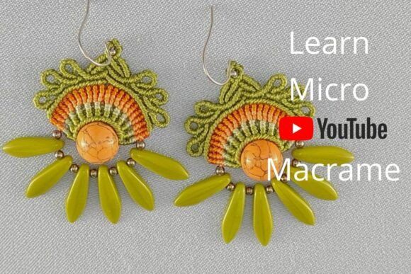 Earrings with Dagger Beads