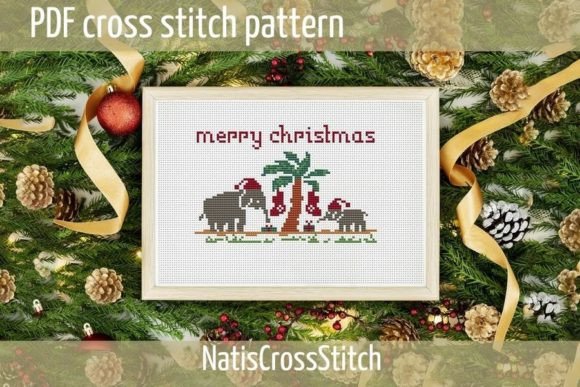 Elephants Christmas Cross Stitch Pattern: A Creative Holiday Tradition