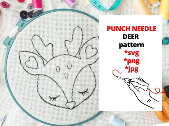 Exploring Punch Needle Embroidery: A Detailed Guide to the Deer Pattern