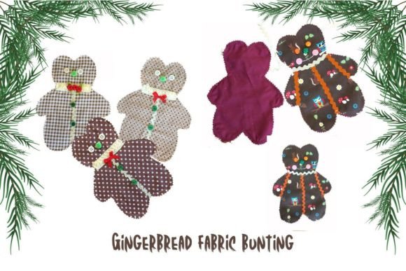 Ginger Bread Bunting Easy Sewing Pattern: A Festive DIY Project