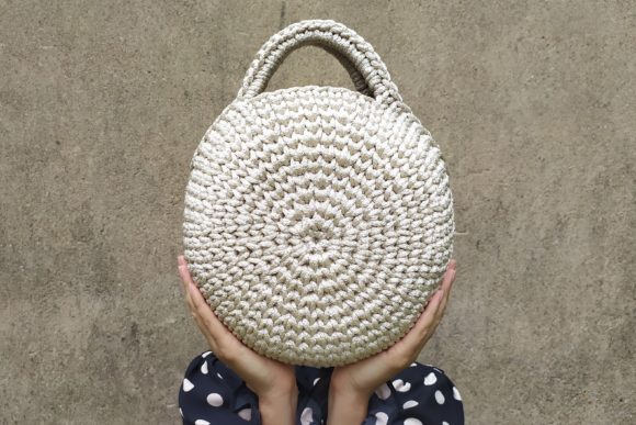 How to Crochet a Round Bag Purse Handbag with a PDF Pattern