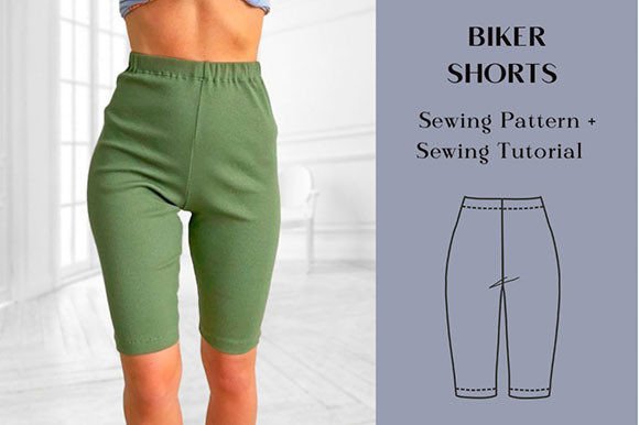 How to Sew Women Biker Shorts with an Easy Pattern