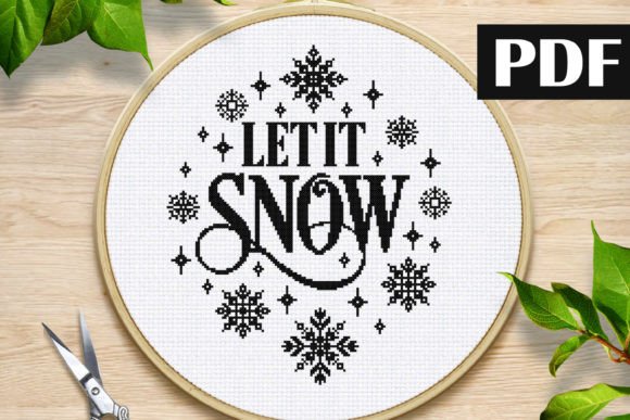 Let It Snow Cross Stitch Pattern PDF: A Creative Resource for Modern Crafters