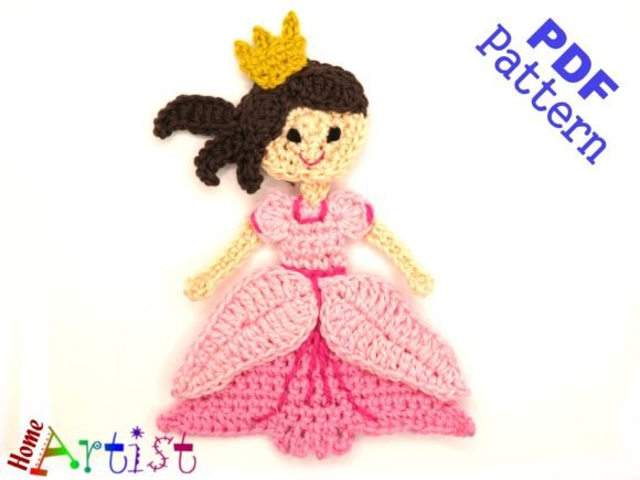 Princess Crochet Pattern Applique: A Versatile Craft Resource for Creative Projects